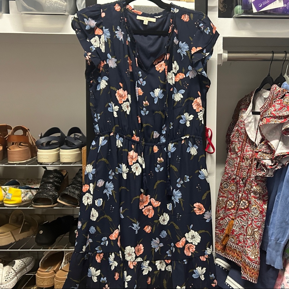 Floral Navy Dress